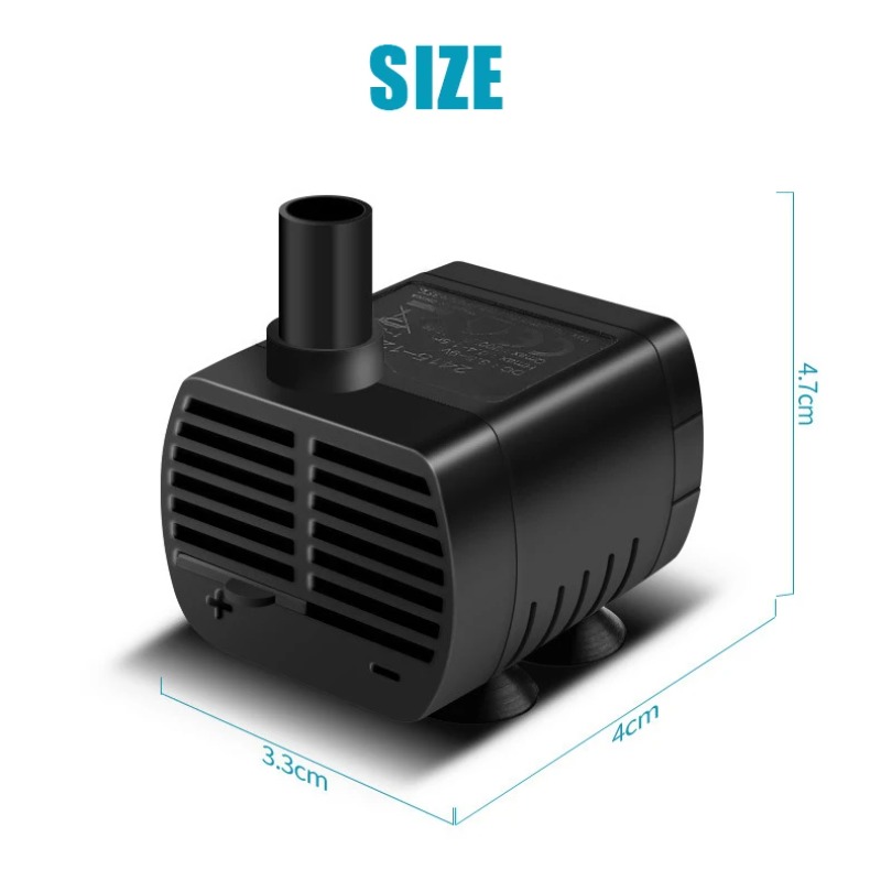 Silent USB Water Pump DC 5V Br - Terrarium Fogger Ultrasonic 评论和价格
